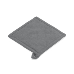 Presina da cucina in cotone riciclato con laccetto per appenderla 180 g/m² color grigio