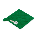 Presina da cucina in cotone riciclato con laccetto per appenderla 180 g/m² color verde seconda vista