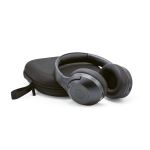 Cuffie wireless con cancellazione attiva del rumore e microfono con IA color grigio scuro