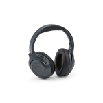 Cuffie wireless con cancellazione attiva del rumore e microfono con IA color grigio scuro seconda vista