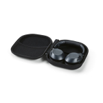 Cuffie wireless con cancellazione attiva del rumore e microfono con IA color grigio scuro quinta vista