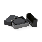 Cuffie wireless con cancellazione attiva del rumore e microfono con IA color grigio scuro terza vista