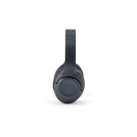 Cuffie wireless con cancellazione attiva del rumore e microfono con IA color grigio scuro terza vista dettaglio