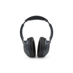 Cuffie wireless con cancellazione attiva del rumore e microfono con IA color grigio scuro vista dettaglio