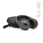 Cuffie wireless con cancellazione attiva del rumore e microfono con IA color grigio scuro