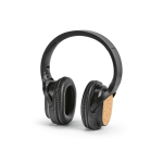Cuffie wireless con parte in sughero e ampia portata di 10m color nero