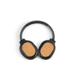 Cuffie wireless con parte in sughero e ampia portata di 10m color nero vista superiore