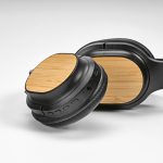 Cuffie wireless in bambù, ricarica USB-C e batteria da 8H color nero seconda vista dettaglio