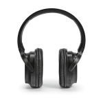 Cuffie wireless in bambù, ricarica USB-C e batteria da 8H color nero vista frontale