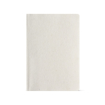 Taccuino con copertina in canapa flessibile A5 e pagine puntinate color bianco vista frontale