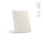 Taccuino con copertina in canapa flessibile A5 e pagine puntinate color bianco
