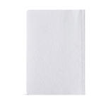 Taccuino flessibile A5 con copertina in cotone e pagine puntinate color bianco vista posteriore