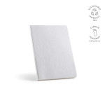 Taccuino flessibile A5 con copertina in cotone e pagine puntinate color bianco