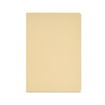 Taccuino A5 in fibra di bambù con spazio per la data e pagine puntinate color marrone chiaro vista frontale