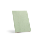 Taccuino con copertina flessibile in citronella e pagine puntinate color verde chiaro