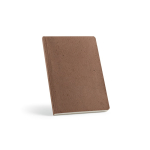 Taccuino A5 con copertina flessibile in residui di caffè e pagine puntinate color marrone chiaro