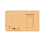 Taccuino A5 in pelle sintetica ecologica con fascia di chiusura e pagine bianche