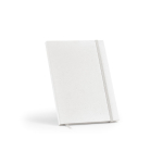 Taccuino A5 con copertina rigida in cartoni del latte riciclati e pagine puntinate color bianco
