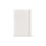 Taccuino A5 con copertina rigida in cartoni del latte riciclati e pagine puntinate color bianco vista frontale