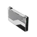 Powerbank in plastica riciclata con display LED 10.000 mAh color nero terza vista