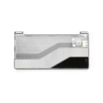 Powerbank in plastica riciclata con display LED 10.000 mAh color nero vista frontale