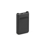 Power bank in plastica riciclata con ricarica rapida 6.000 mAh color nero terza vista