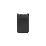 Power bank in plastica riciclata con ricarica rapida 6.000 mAh color nero vista frontale