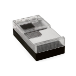 Power bank in plastica riciclata con display LED 20.000 mAh color nero seconda vista