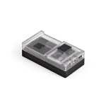 Power bank in plastica riciclata con display LED 20.000 mAh color nero quarta vista