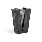 Power bank in plastica riciclata con display LED 20.000 mAh color nero quinta vista