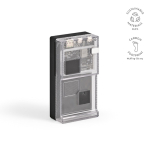 Power bank in plastica riciclata con display LED 20.000 mAh color nero