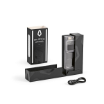 Power bank in plastica riciclata con display LED 20.000 mAh color nero