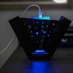 Power bank in plastica riciclata con display LED 20.000 mAh