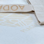 Borsa in cotone e poliestere riciclati con base in juta 220 g/m² color naturale vista dettaglio