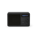 Altoparlante wireless in plastica riciclata con schermo LCD 15W color nero vista frontale