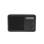 Altoparlante wireless in plastica riciclata con schermo LCD 15W color nero