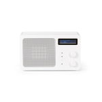 Altoparlante wireless in plastica riciclata con schermo LCD 15W color bianco vista frontale