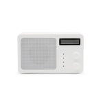 Altoparlante wireless in plastica riciclata con schermo LCD 15W color bianco