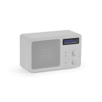 Altoparlante wireless in plastica riciclata con schermo LCD 15W color argento