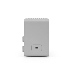 Altoparlante wireless in plastica riciclata con schermo LCD 15W color argento terza vista