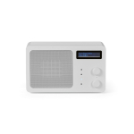 Altoparlante wireless in plastica riciclata con schermo LCD 15W color argento vista frontale