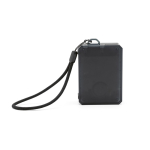 Altoparlante wireless riciclato con subwoofer integrato 3W color nero vista posteriore