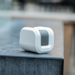 Altoparlante portatile in plastica riciclata con bassi intensi 5W color bianco vista ambiente