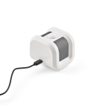 Altoparlante portatile in plastica riciclata con bassi intensi 5W color bianco vista dettaglio