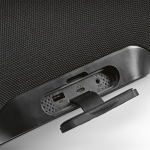 Altoparlante wireless impermeabile in plastica riciclata 40W color nero terza vista dettaglio