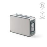 Altoparlante wireless in plastica riciclata con portata di 15 m e 80W color argento