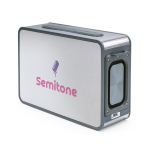 Altoparlante wireless in plastica riciclata con portata di 15 m e 80W color argento seconda vista
