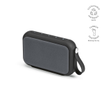 Altoparlante wireless in plastica riciclata con griglie rimovibili 10W color nero