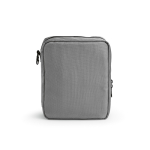 Beauty case organizer da viaggio in poliestere riciclato con gancio 4,5L color grigio seconda vista