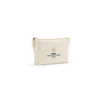Beauty case in cotone riciclato con scomparto principale da 1,1L color naturale